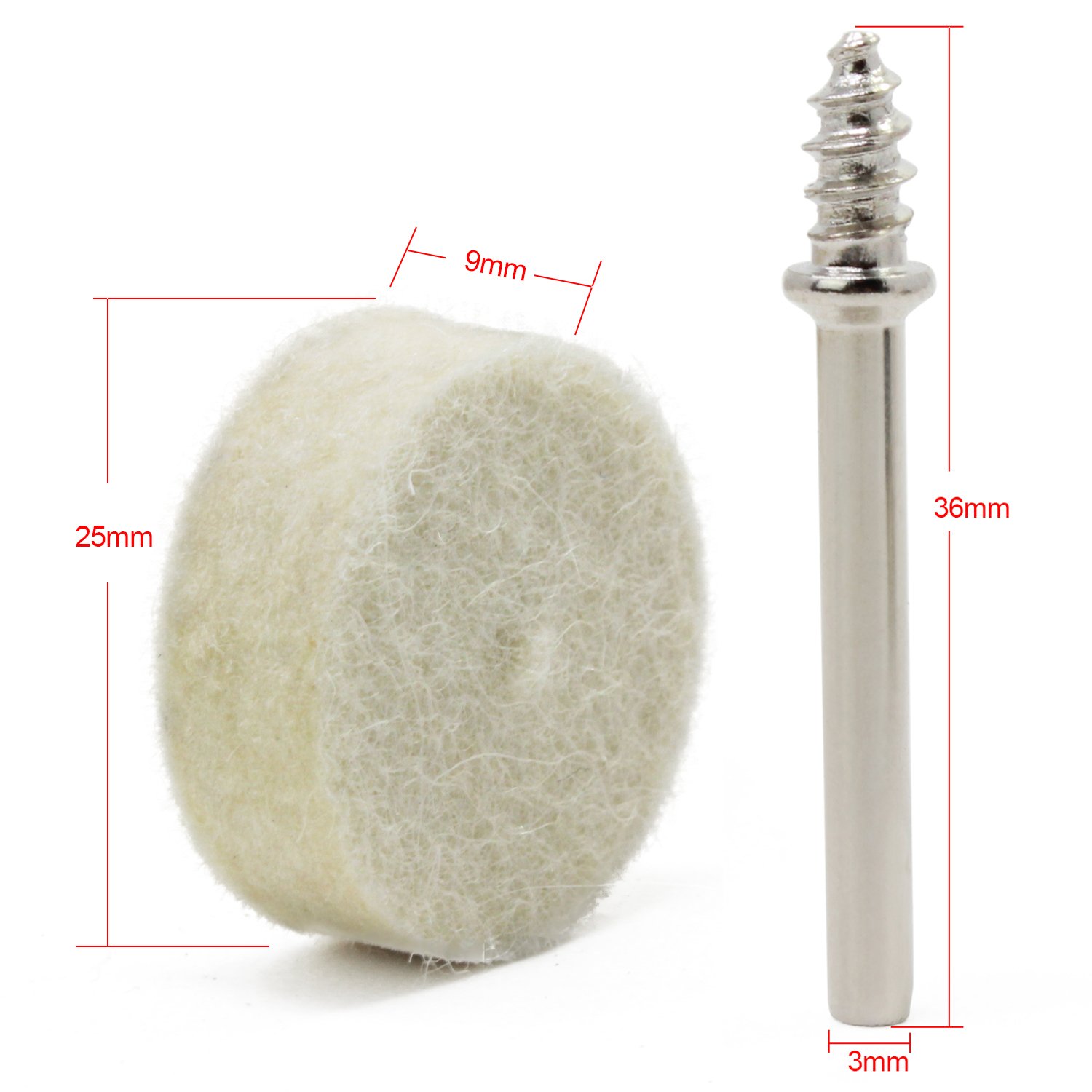 Dischi Lucidanti In Feltro 100x25mm - Ruote Per Lucidatura Metalli E Non, Morbide E Efficienti, Conf. 1 Pezzo - Foto 7