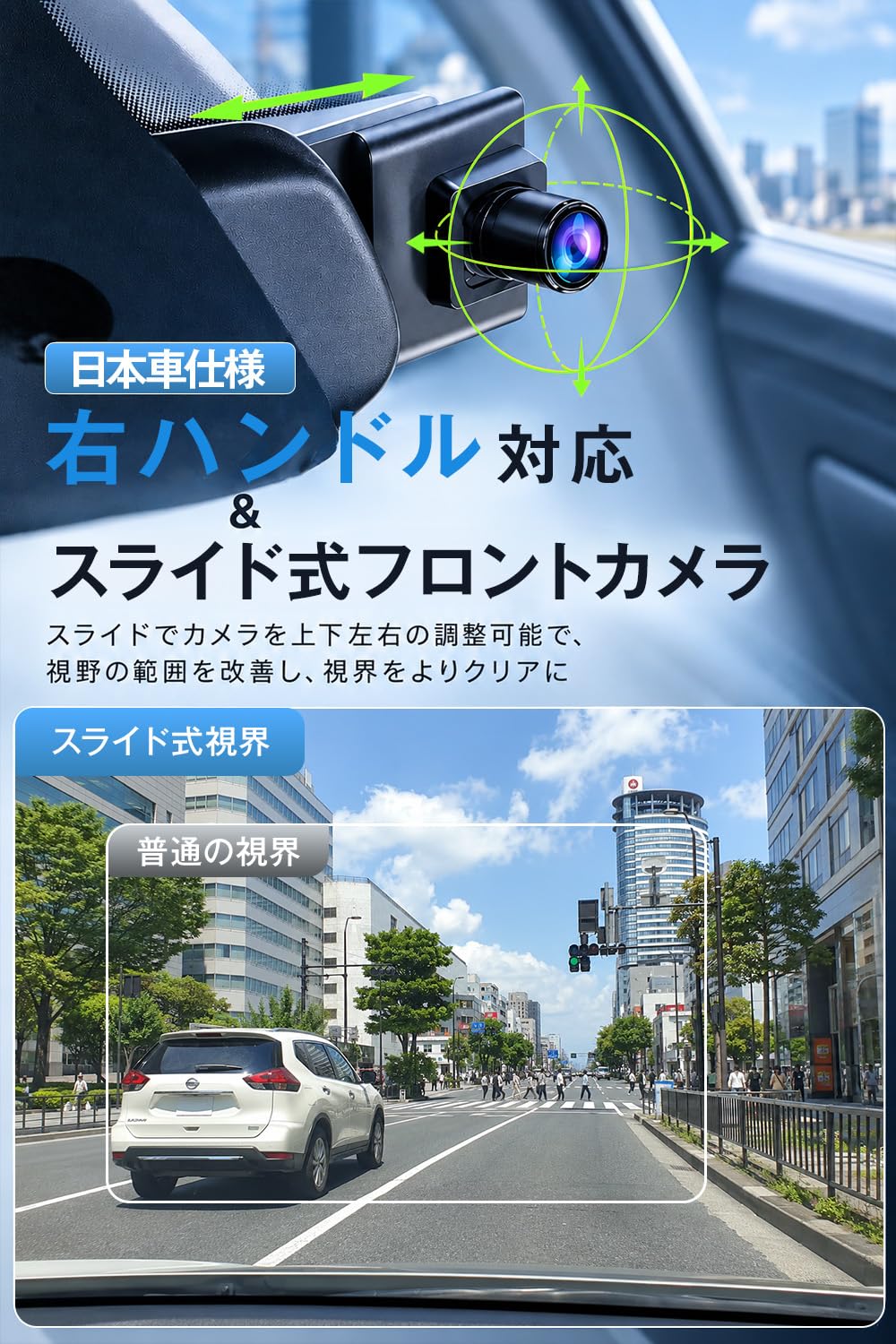 Amazon.co.jp: ドライブレコーダー ミラー型 前後カメラ 【4KHD画質