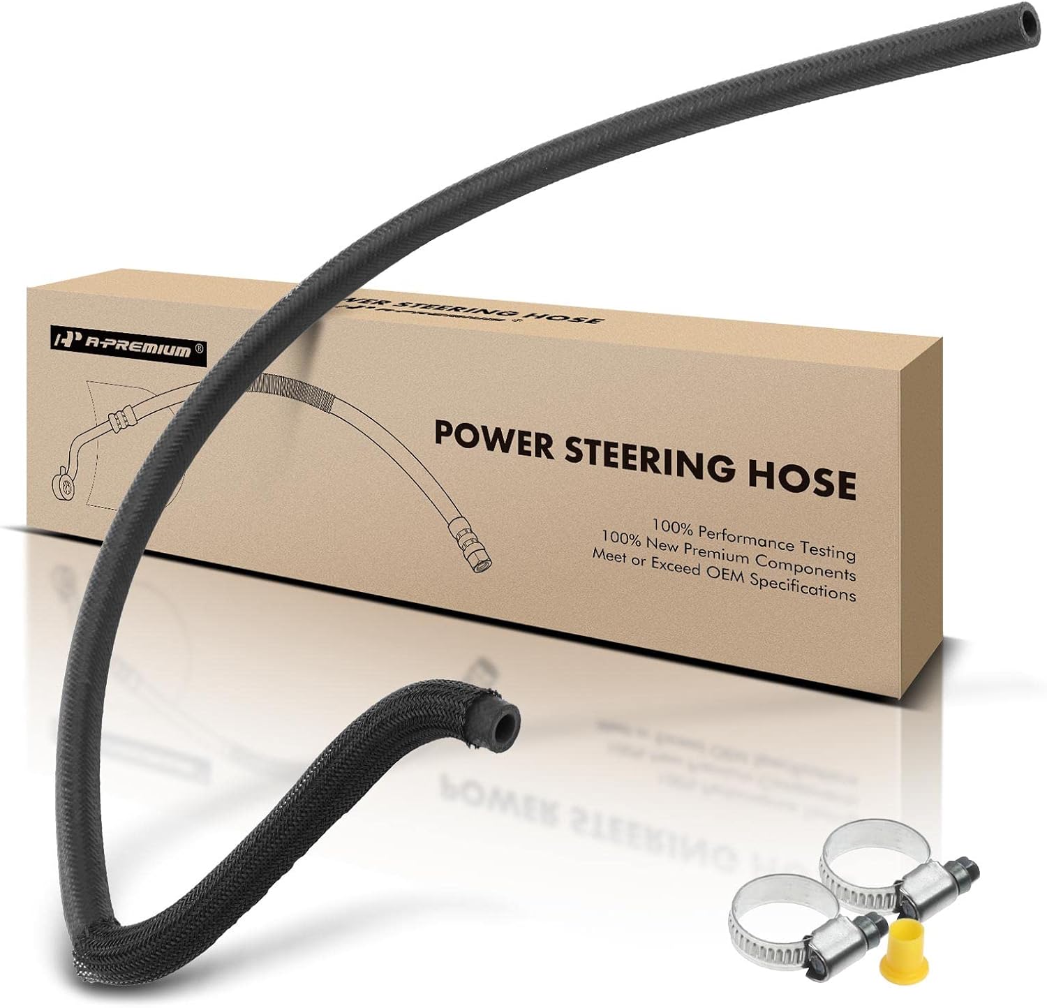 A-Premium Power Steering Return Hose Line Assembly Compatible with BMW E36 Series Z3 1999-2002 2.5L, To Reservoir