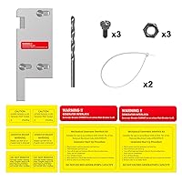 Vista 6 de Kit de bloqueo de generador compatible con interruptor principal vertical cuadrado D de 150 o 200 amperios, espaciado de 3 1/4 a 4 pulgadas entre