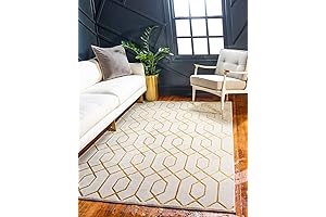 UNIQUE LOOM MARILYN MONROE AREA RUG - WHITE GOLD GOLD