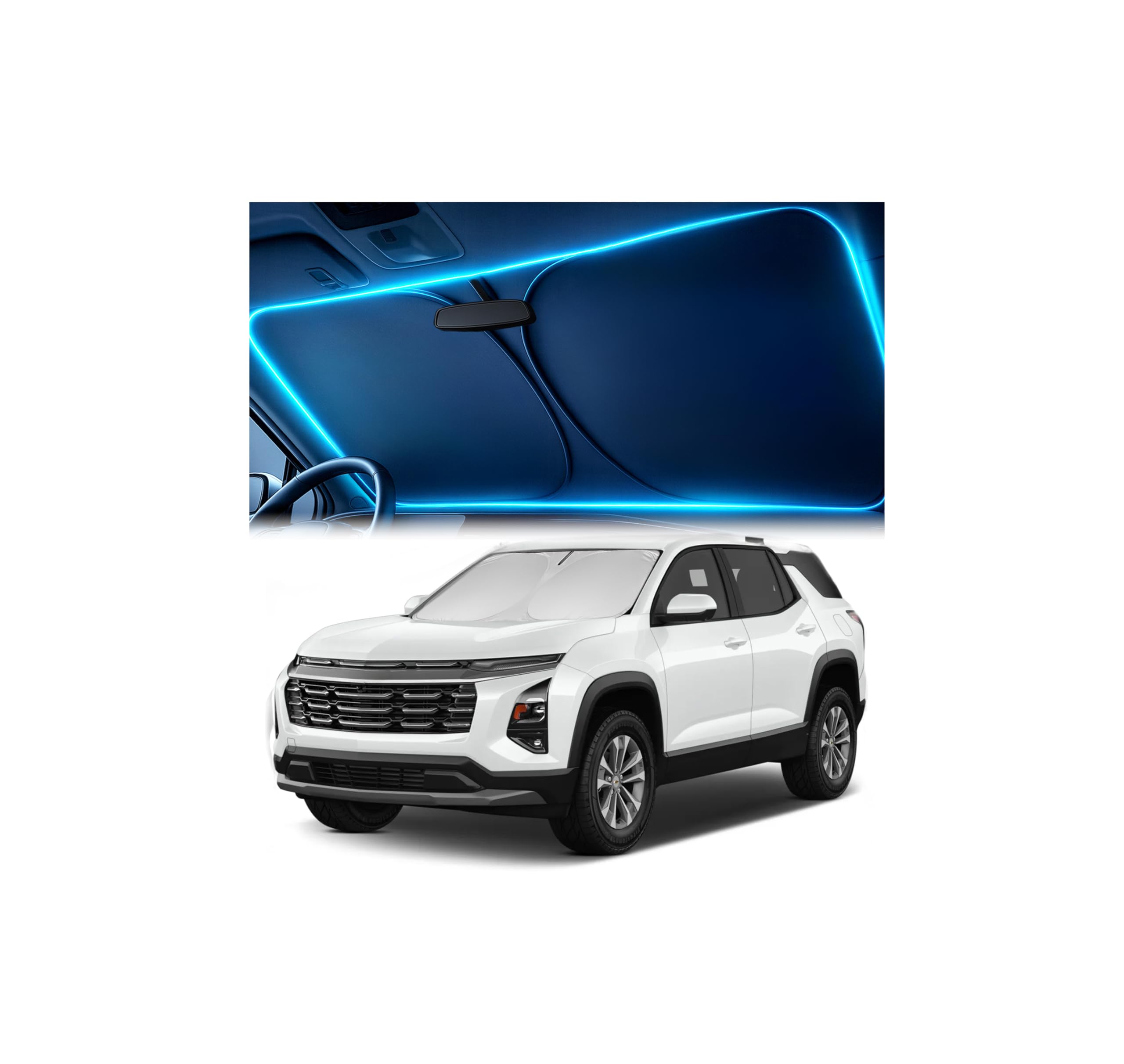 Autopect Windshield Sun Shade for Chevrolet Equinox