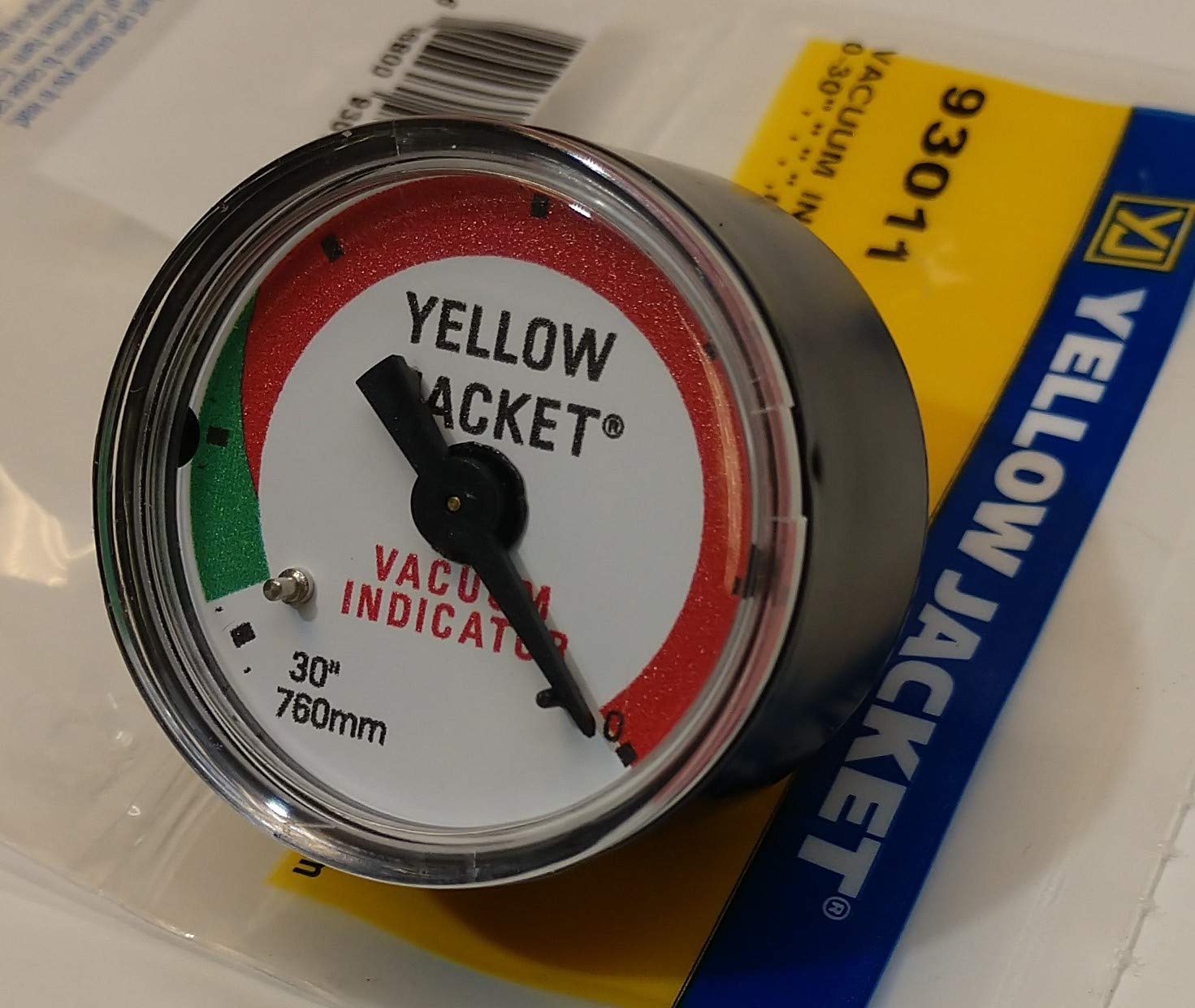 Yellow Jacket 93011 030" Vacuum Gauge for SuperEvac Vacuum