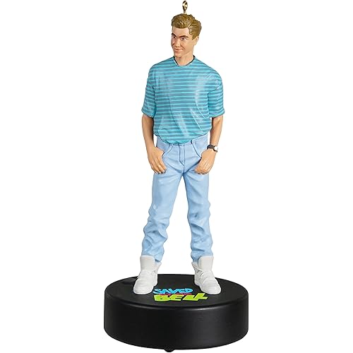 Hallmark Keepsake Plastic Christmas Ornament 2022, Saved by The Bell Zack Morris, with Sound
