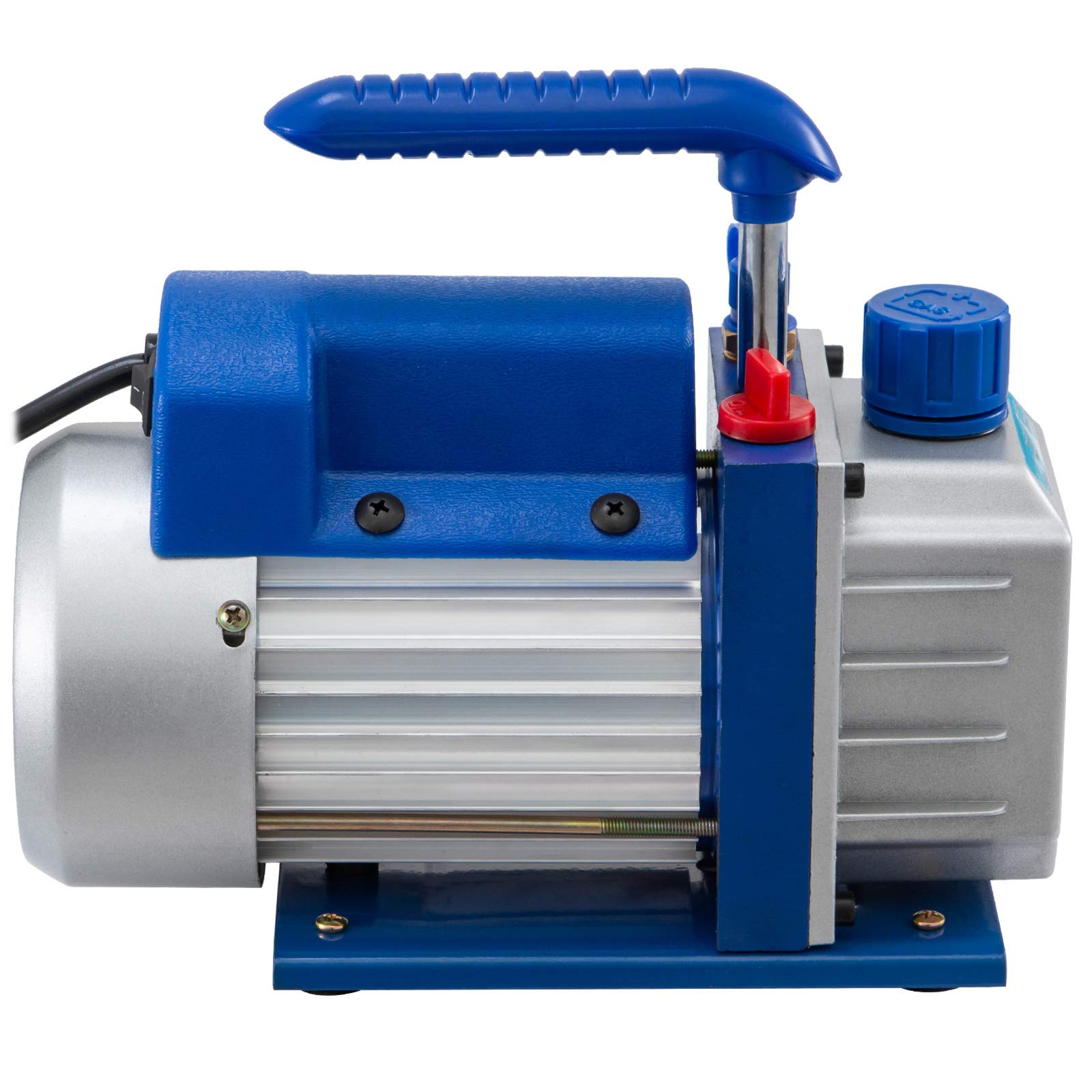 VEVOR Mophorn Bomba de Vacío, 2.5 CFM para Aire Acondicionado, 1.440 RPM Bomba de Vacío de Etapa Única, Juego de Bomba de Vacío con Capacidad de Aceite 220 ml para Doméstico e Industria, Azul