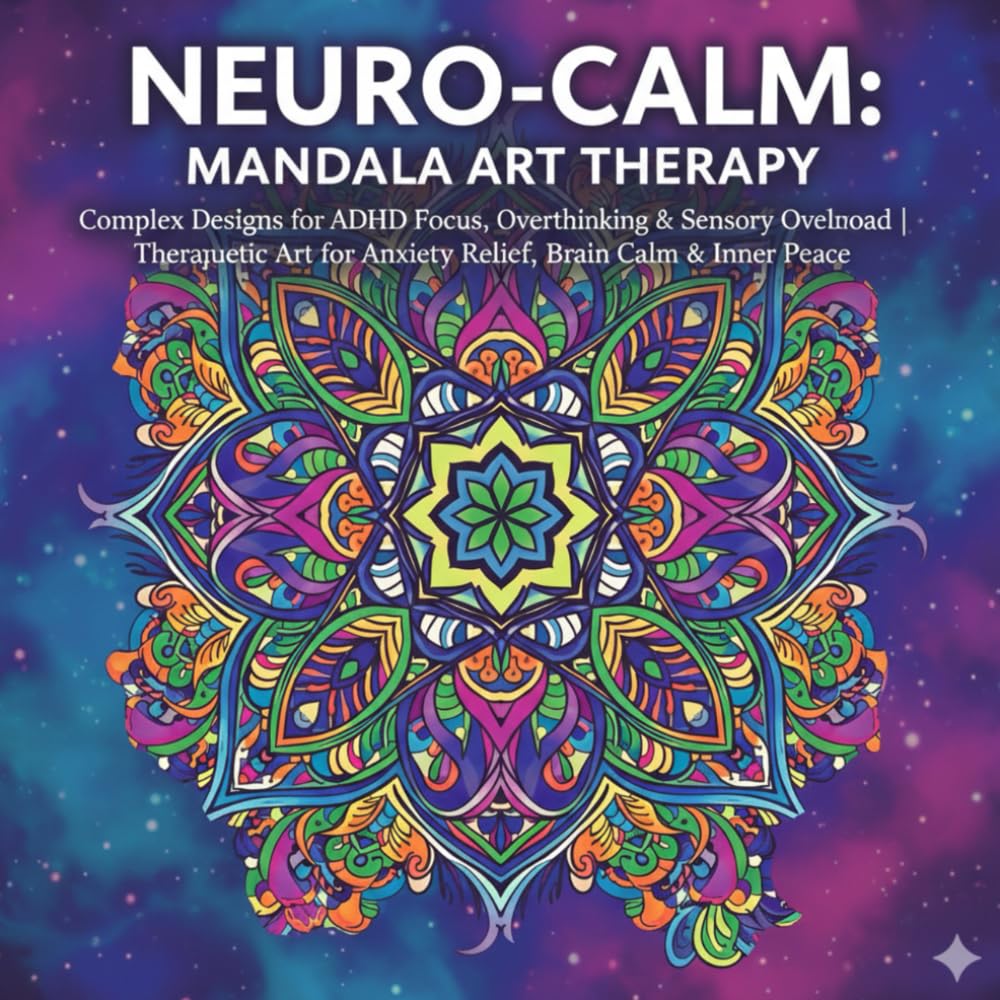 Neuro-Calm Mindful Mandalas: Complex Coloring for ADHD Focus, Anxiety Relief & Sensory Overload | 50+ Art Therapy Designs for Adults and Teens