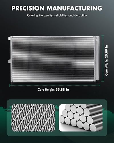 Vista 74 de SCITOO Aire acondicionado condensador compatible con Chevrolet, para modelos GMC - Silverado 2500 HD 2015-2019 - Sierra 2500 HD 2015-2019 - 6.0L