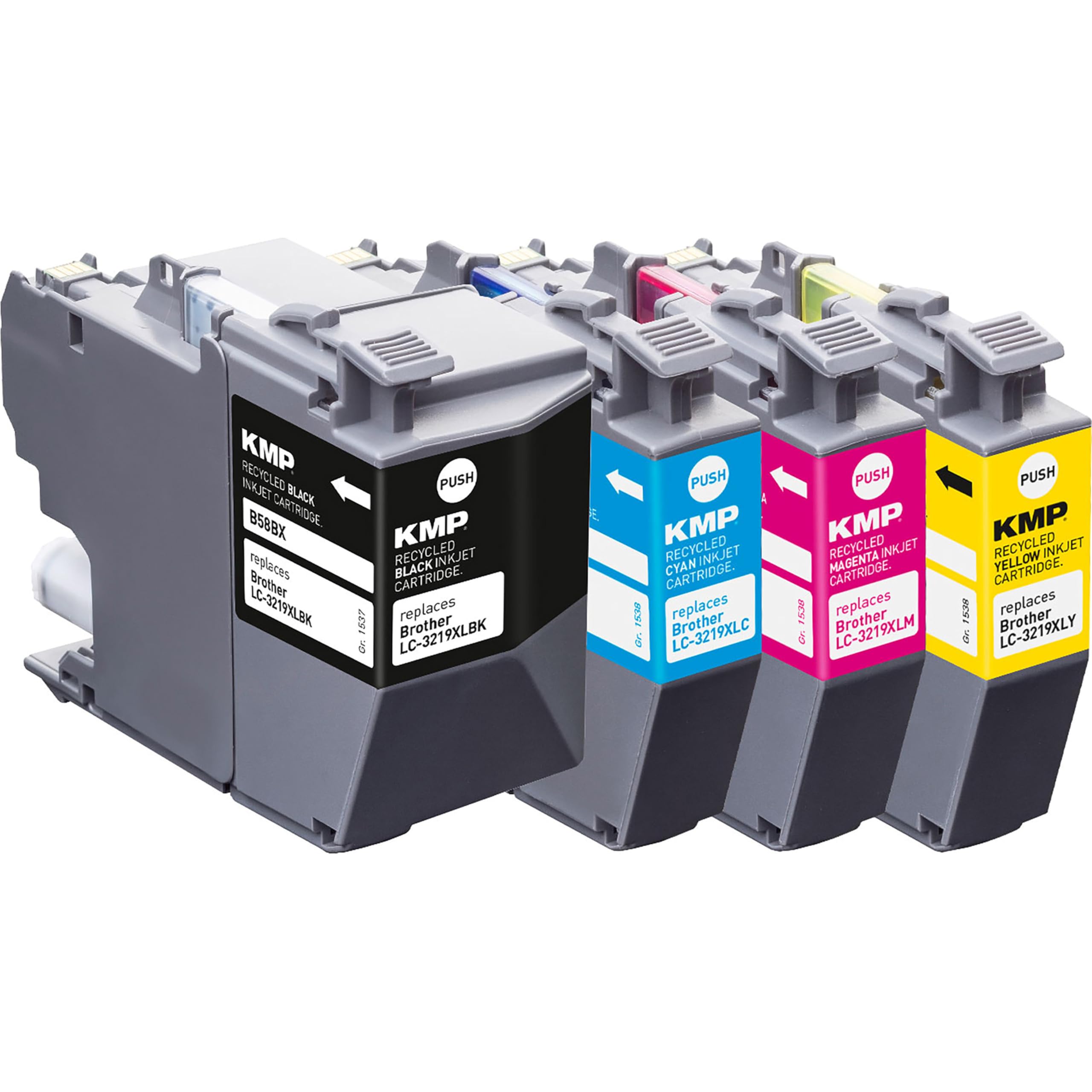 KMP Tintenpatrone passend für Brother LC3219XLBK, LC3219XLC Multipack - B58VX - für MFC-J5330DW, MFC-J5335DW, MFC-J5335DWF, MFC-J5730DW, MFC-J... etc.