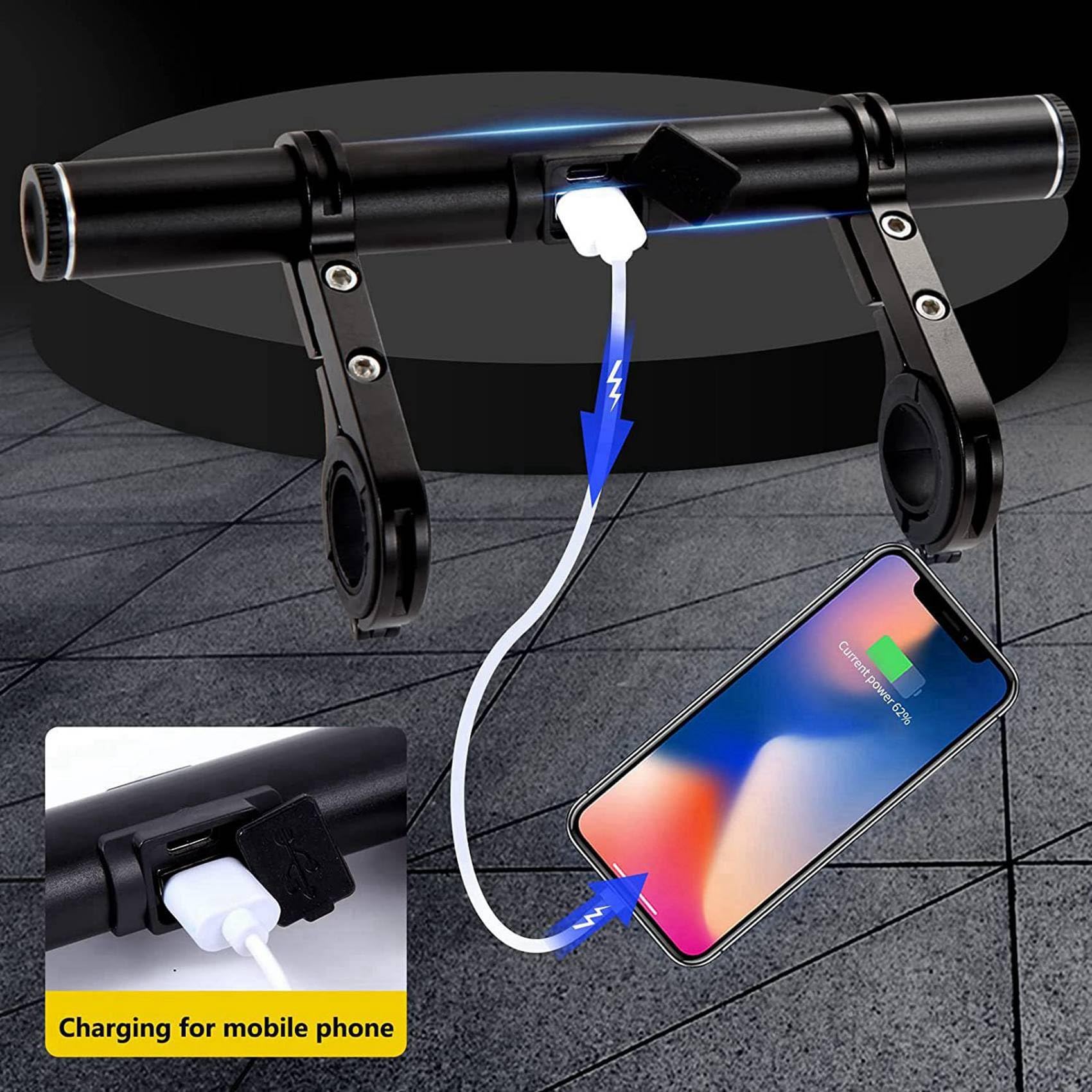 2X Prolunga per Manubrio Bici USB Prolunga per Manubrio per Bicicletta per Il Tachimetro della Bicicletta, Accessori per Bici GPS