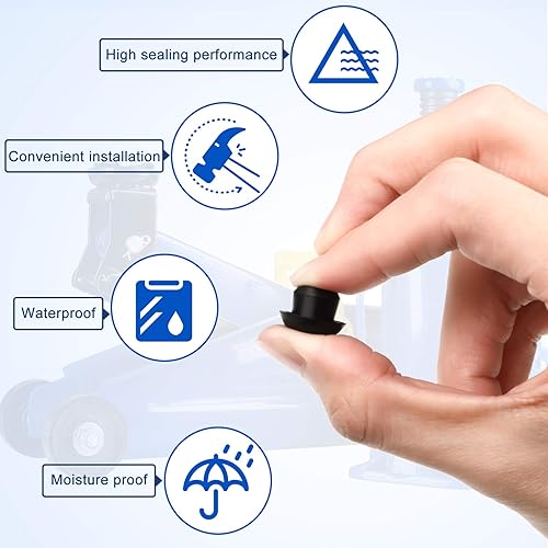 Miniatura 3 de Paquete de 25 tapones de llenado de aceite para botellagato de piso de 0.315 pulgadas, tapones horizontales para depósito de aceite, varilla de