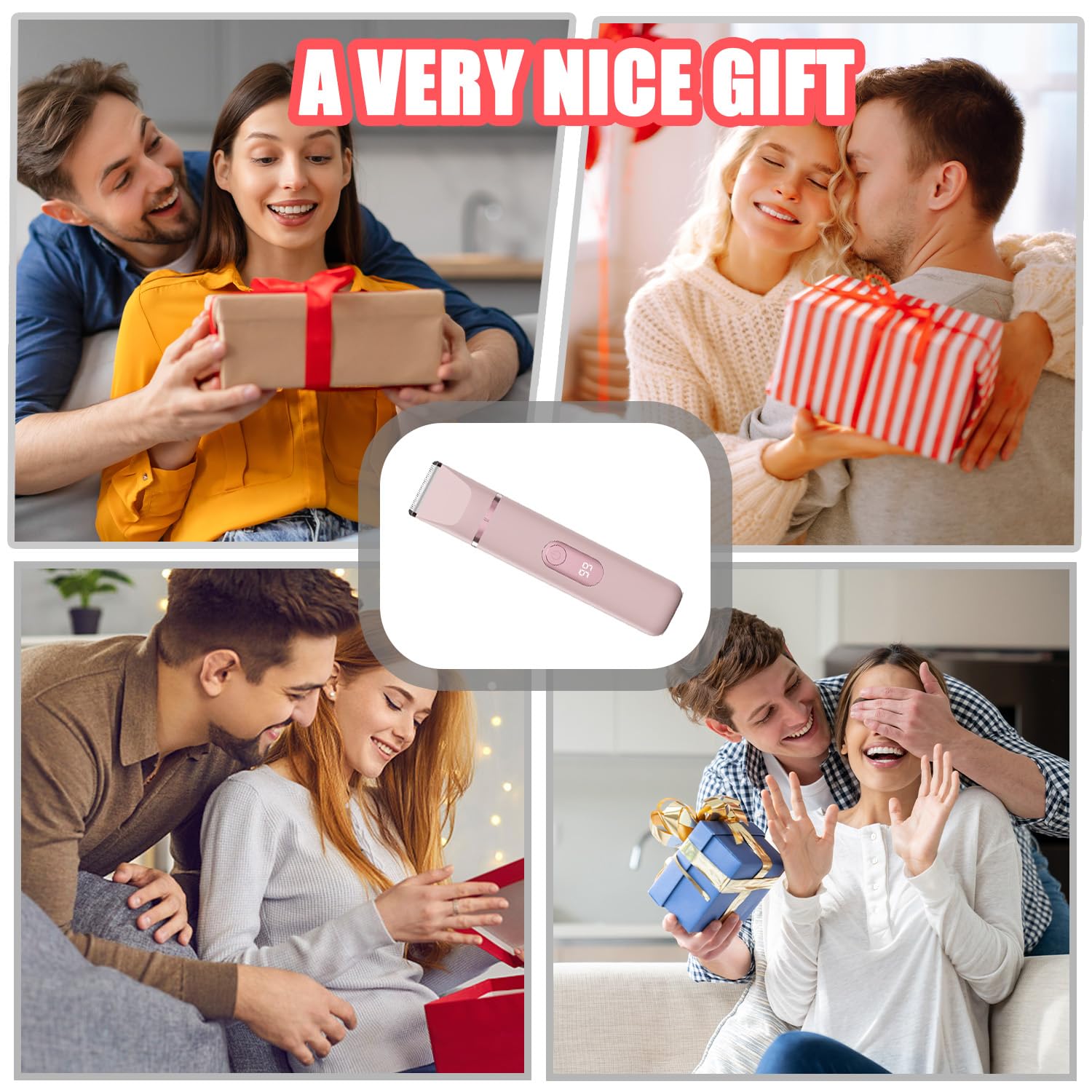 5-In-1 Rasierer Damen, Elektrisch Intimrasierer Für Frauen, Elektrischer Damenrasierer Gesichtshaarentferner,Für Körper Intimbereich Mit Led-Anzeige,IPX7 Wasserdicht Wiederaufladbar,Nass & Trocken
