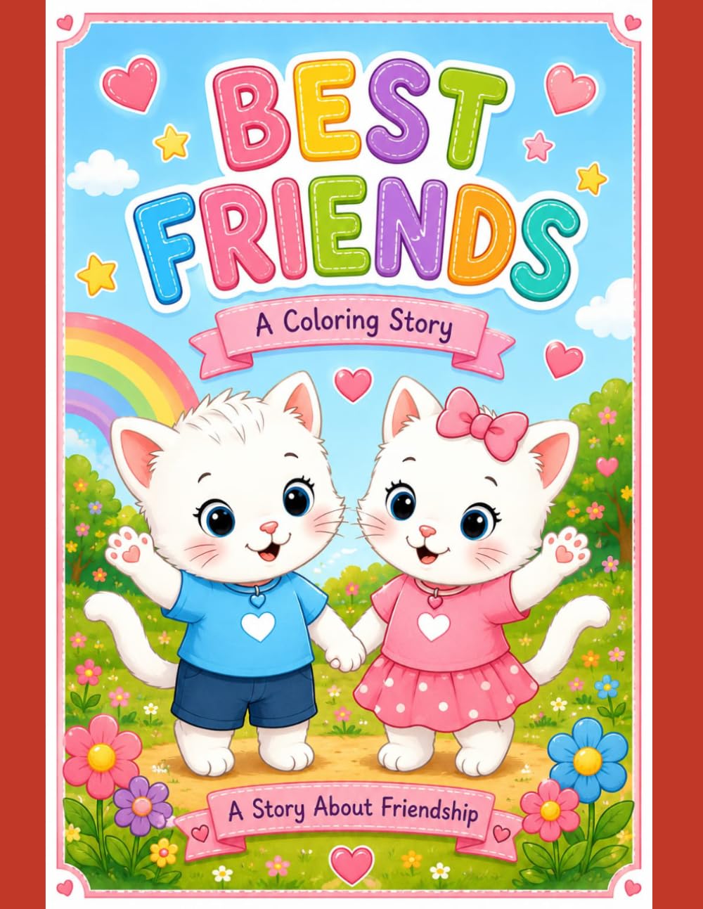 Best Friends A Coloring Story (Best Friends Coloring Stories for kids)