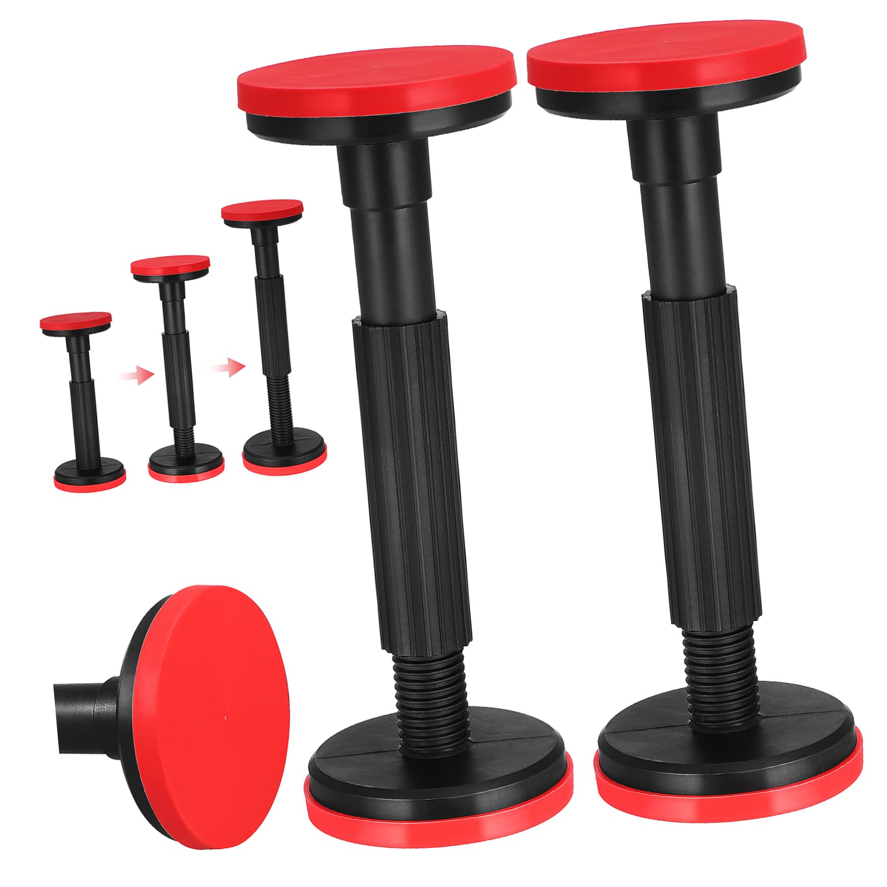 Homoyoyo 2pcs Adjustable Height Support Rods Under Sink Support Bracket Versatile Heavy Furniture Stabilizer Durable Construction for Home and Industrial Use