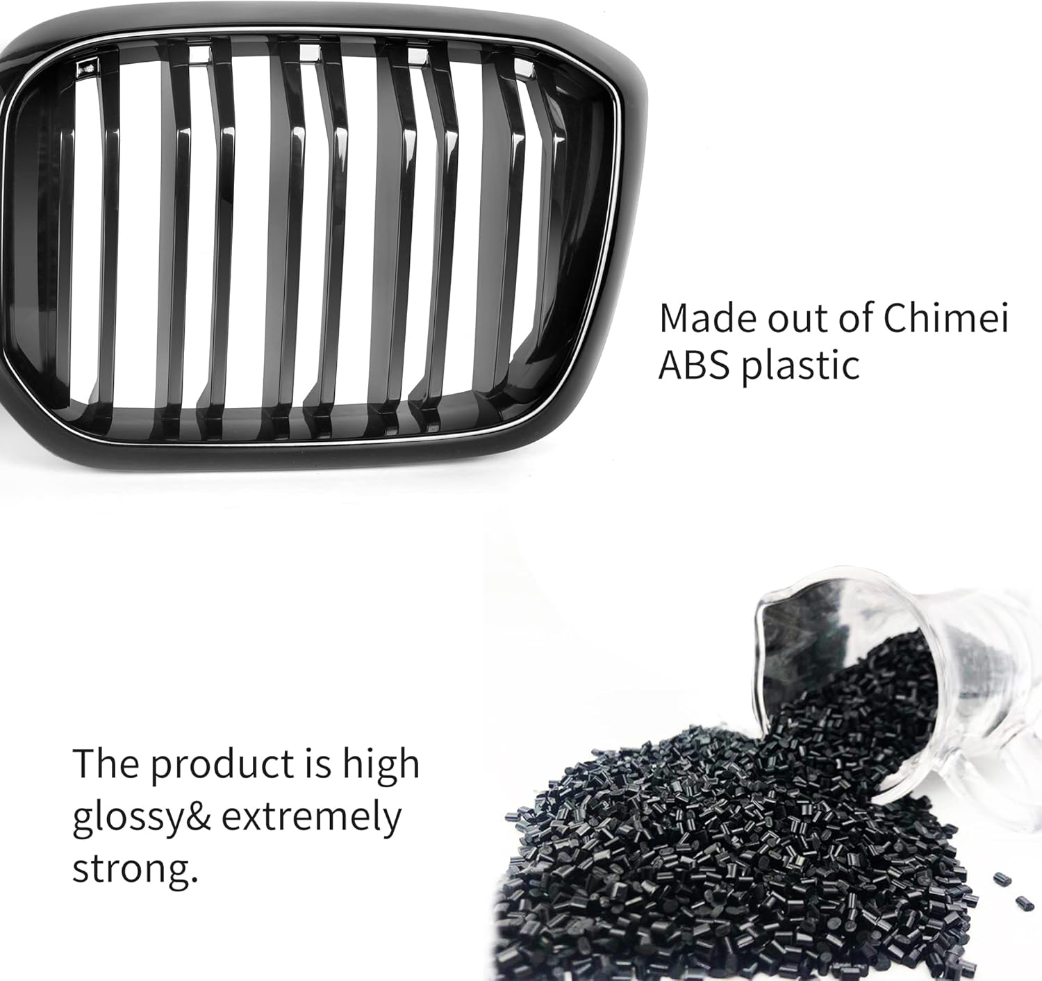 G01 Front Grill/Grilles Kidney Grill Replacement for BMW X3 Series G01 2022-IN 1 Pair/Set