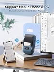 NIIMBOT M2 Imprimante d'étiquette pour 5mg Feux de bois HD Impression parfaite pour l'étiquetage en laboratoire et à basse température