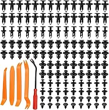 Universal Body Plastic Rivets Mounting Kit, with 5 Disassembly Tools, Automotive Plastic Rivets, Car Bumper Retainer Clips, Plastic Expansion Rivet, for Most General Purpose Vehicles, Pack of 190