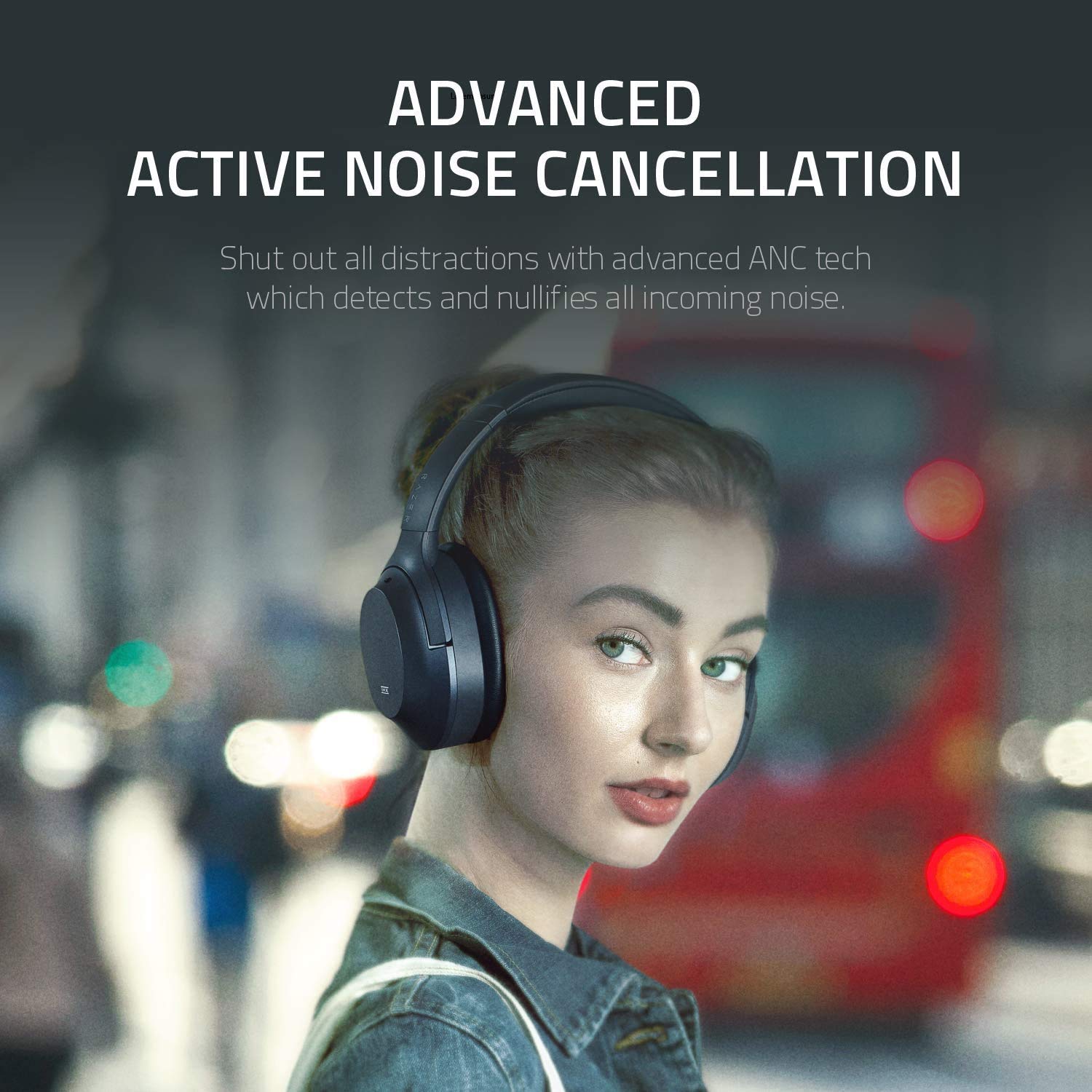 Headphone Sem Fio Razer Opus Bluetooth THX Spatial, Midnight Blue