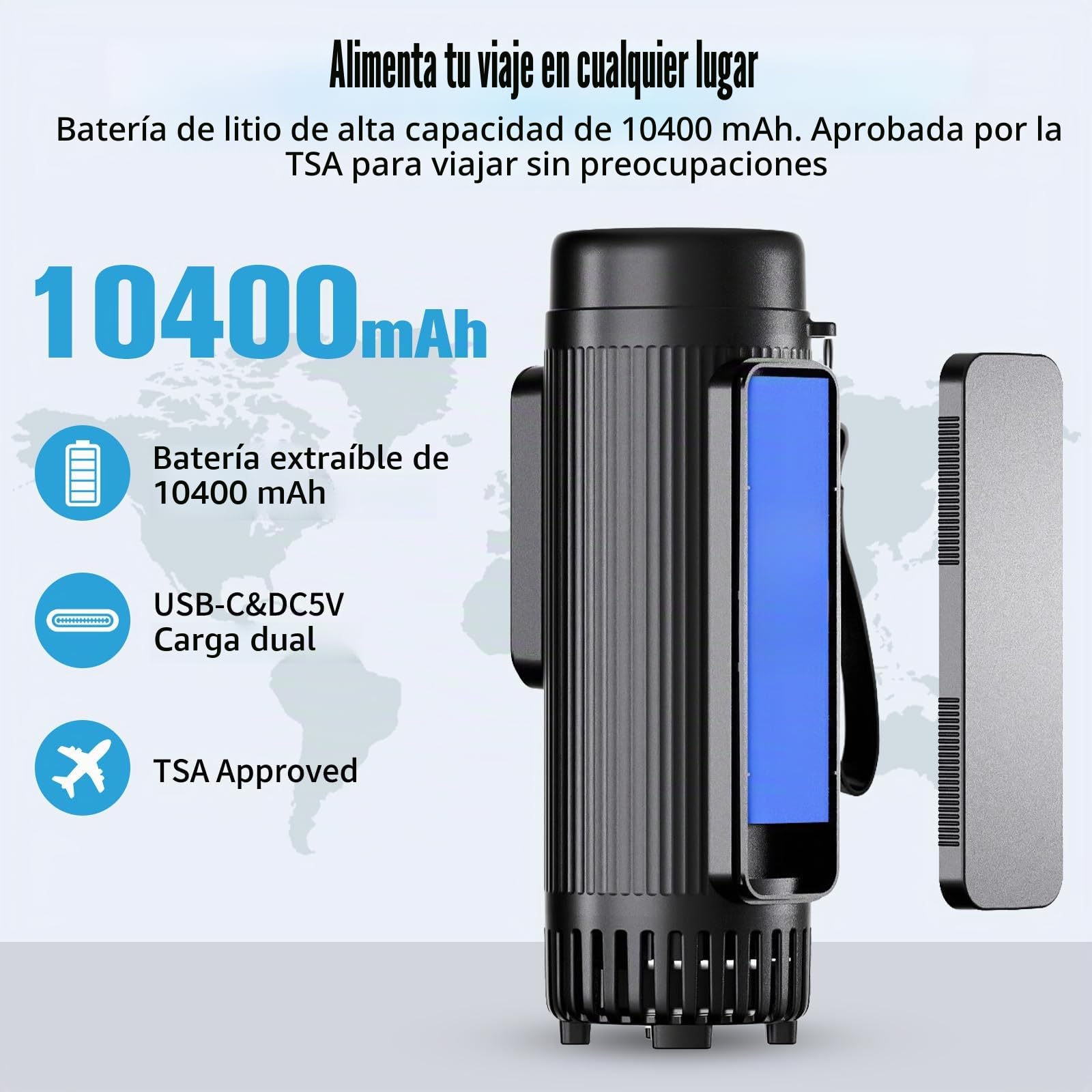 Nevera portátil para bolígrafos de insulina para viajes, con batería de alta capacidad, control inteligente de temperatura, interior de aluminio resistente, capacidad de 3 a 4 cartuchos de insulina