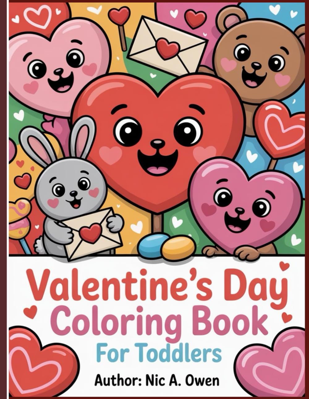 Valentine’s Day Coloring Book for Toddlers: Fun, Easy & Adorable Valentine Coloring Pages for Ages 2–4