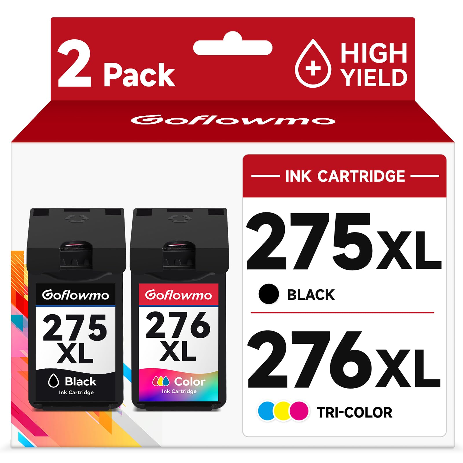 275XL 276XL Ink Cartridge Compatible for Canon PG-275 CL-276 XL Black Color | for Cannon…
