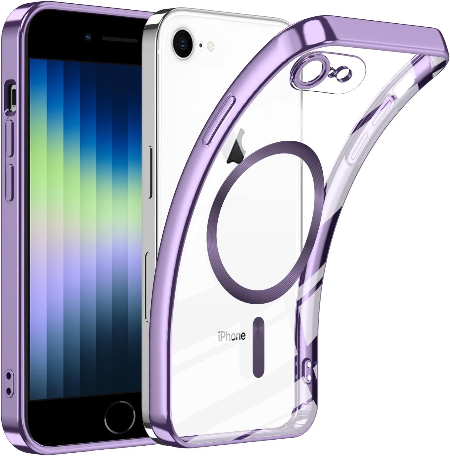 Yoedge Magnétique Coque pour iPhone SE 2022 / SE 2020 / iPhone 8/7 4,7