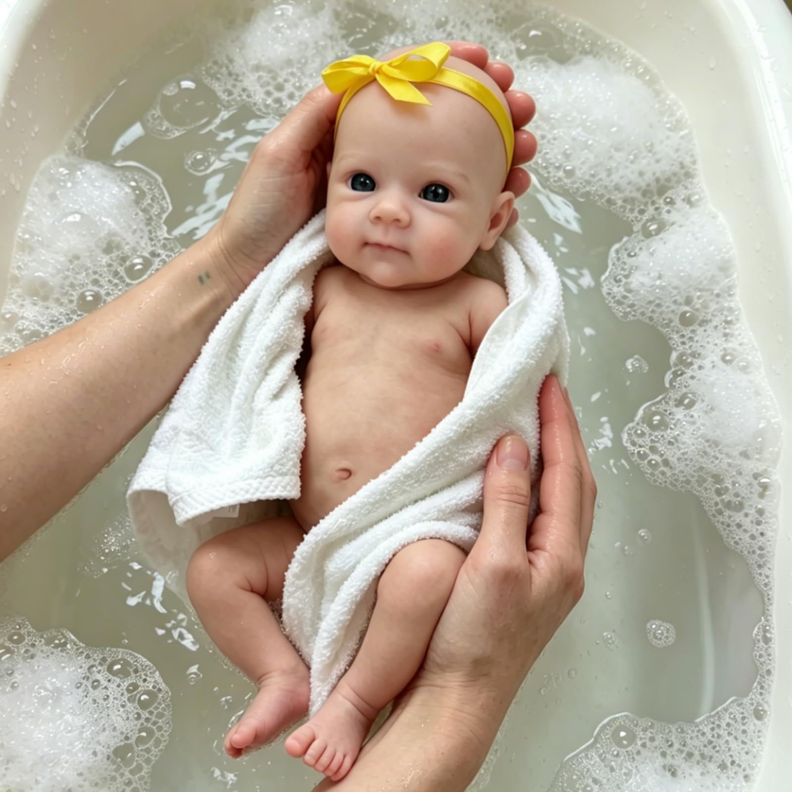 Zero pam Full Body Silicone Baby Dolls Floppy Girl,30CM Reborn Baby Dolls Silicone Full Body Realistic Newborn Girl,Squishy Lifelike Platinum Reborn Doll,Real Life Babys Doll For Girls