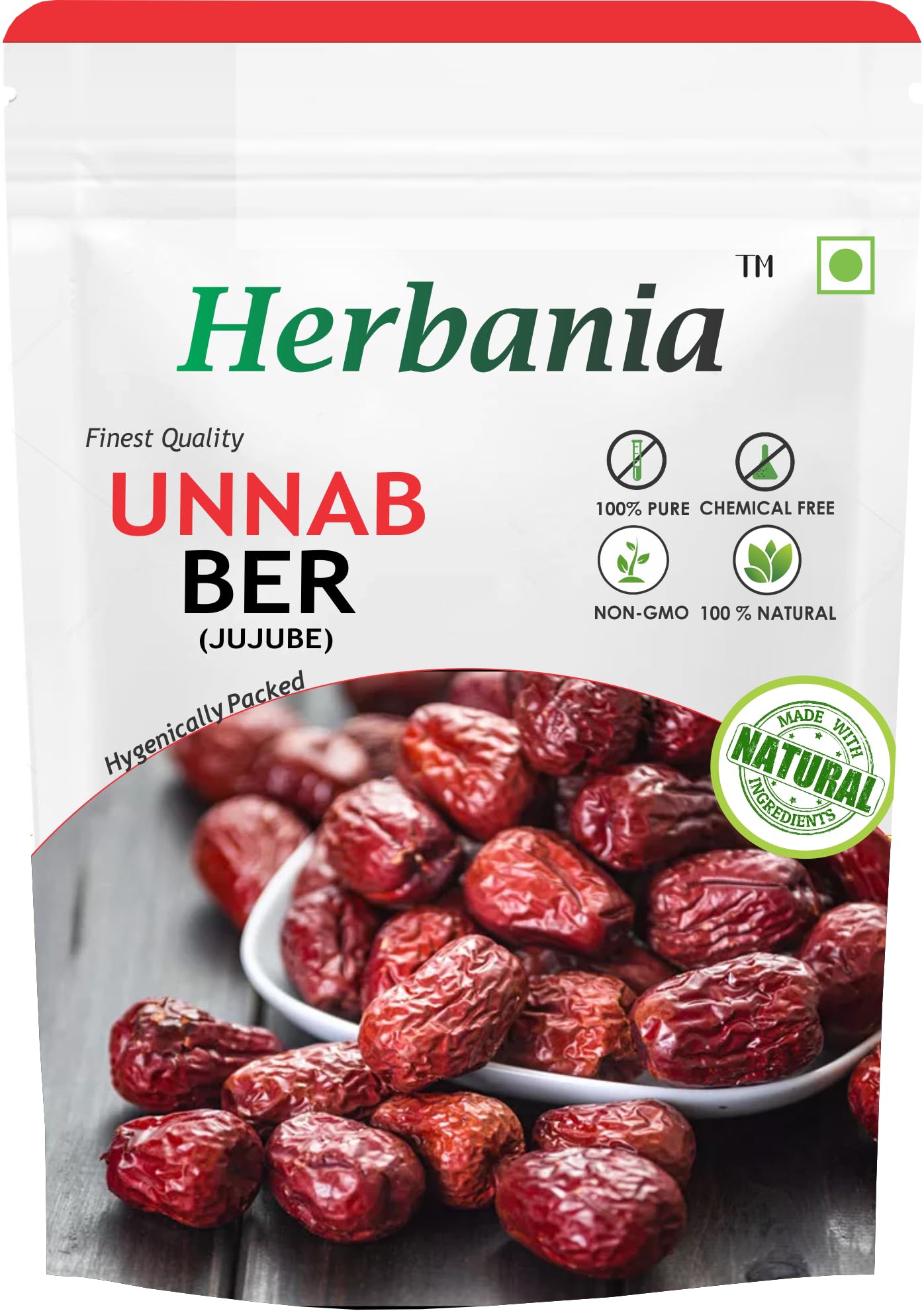 Herbania Fresh Unnab Ber | Jujube | 100% Natural Sun-Dried Red Dates | No Additives | Healthy Snack & Herbal Remedy | (200 gm)-image-37