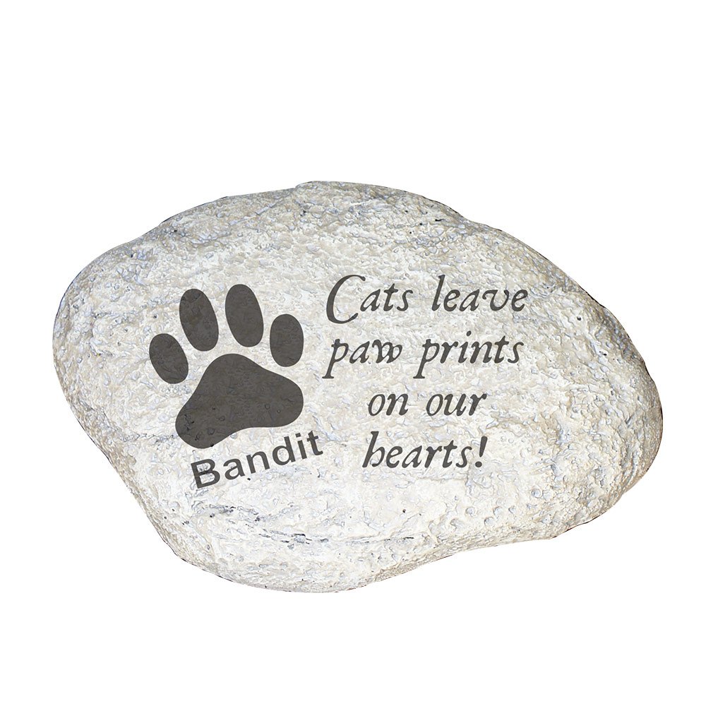 GiftsForYouNow Cat Memorial Personalized Garden Stone