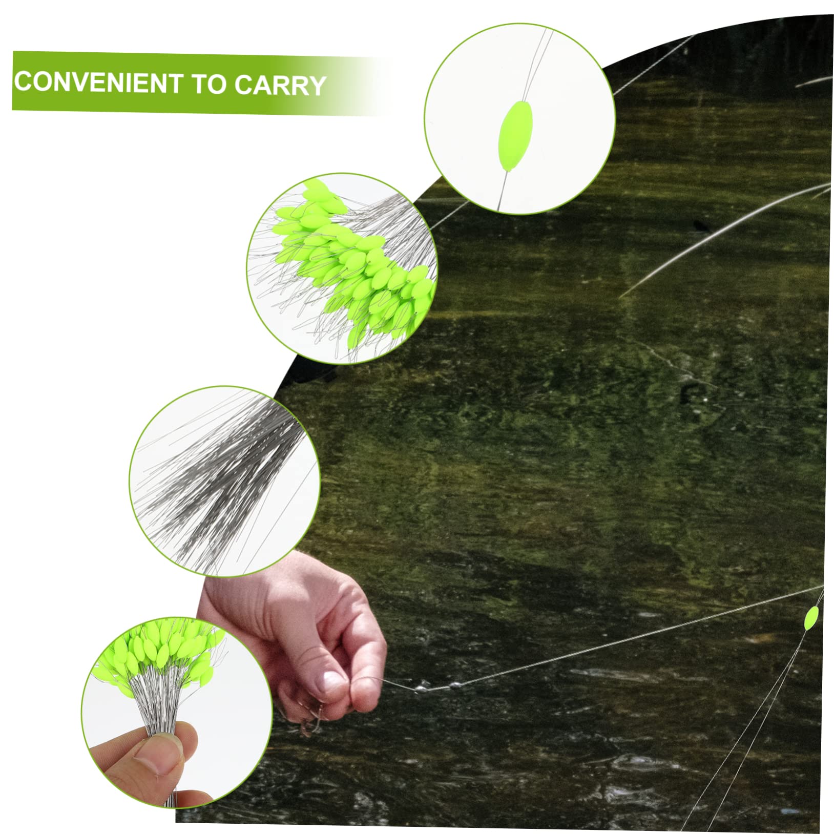 YARNOW 2 Ensembles Flotteur de pêche flotteurs de pêche réfléchissants Bouchon de pêche kit de pêche Fournitures de pêche Outil bouée matériel de pêche flotteurs de pêche en Plastique