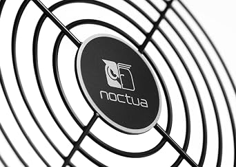 Noctua NA-FG1-12 Sx2, Protective Steel Grill Set for 120mm Fans 2 pcs | Tool-Free Push-Pin Installation, Optional 5mm Height Offset, Minimises Turbulence for Low Acoustic Impact and Optimal Airflow