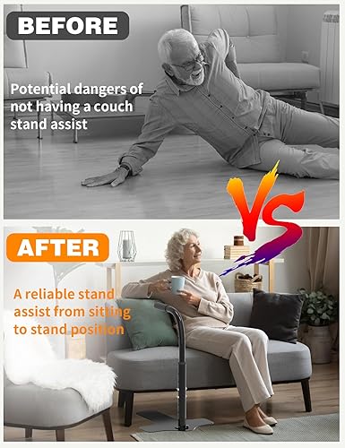 Miniatura 5 de yeezoo Asistente de Levantamiento para Sofá para Ancianos, Asistente de Levantamiento con Altura Ajustable con Mango Antideslizante, Asistente de