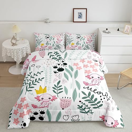 Miniatura 15 de Manfei Juego de edredón de pájaros, tamaño Queen, juego de ropa de cama de 3 piezas con estampado de notas musicales y flores, para decoración de