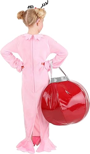 Miniatura 3 de Dr. Seuss The Grinch Cindy Lou Who Costume for Girls, Girl's Pink Christmas Dress for Character