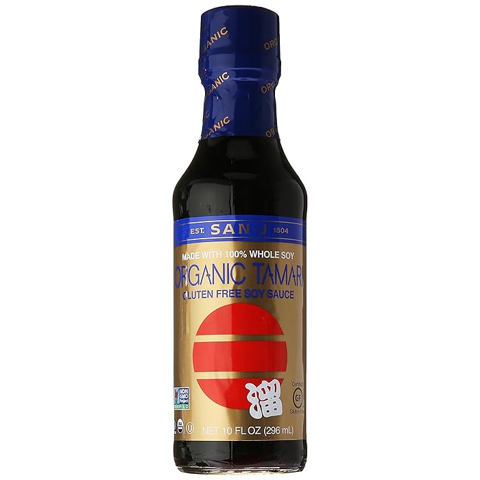 Buy SanJ Tamari Soy Sauce, Whole Bean, Wheat Free, 10 oz Online at