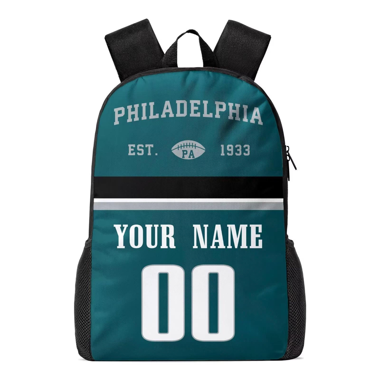 Philadelphia Custom Backpack High Capacity,Laptop Bag Travel Bag,Add Personalized Name And Number£¬Gifts For Football Fans