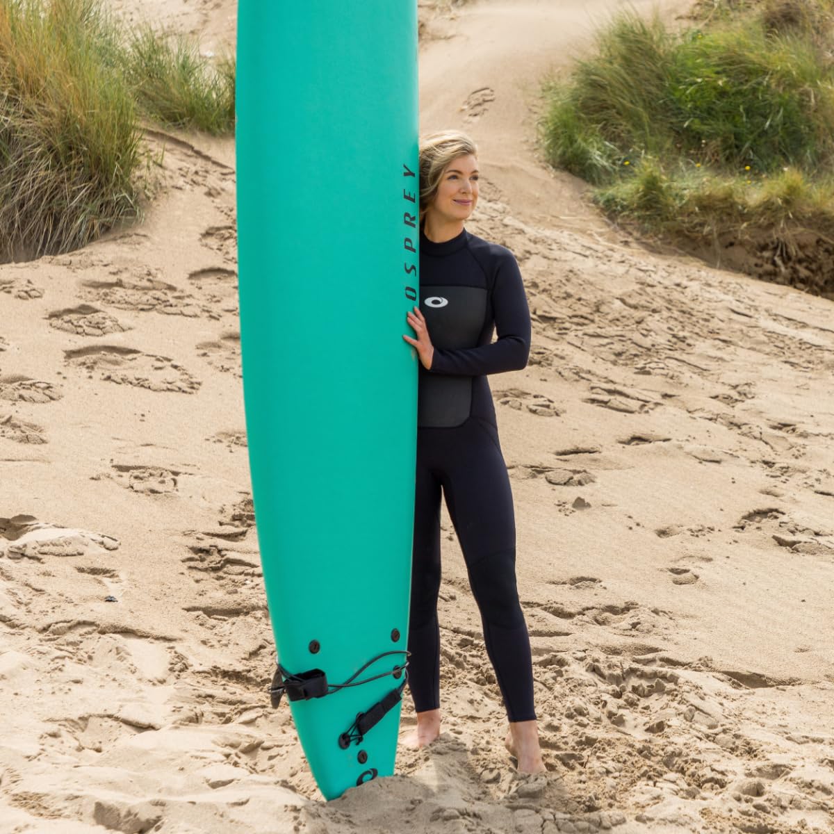 Osprey Womens Full Length Wetsuit, 3MM Summer Wetsuit, Blue/Black, Multiple Sizes
