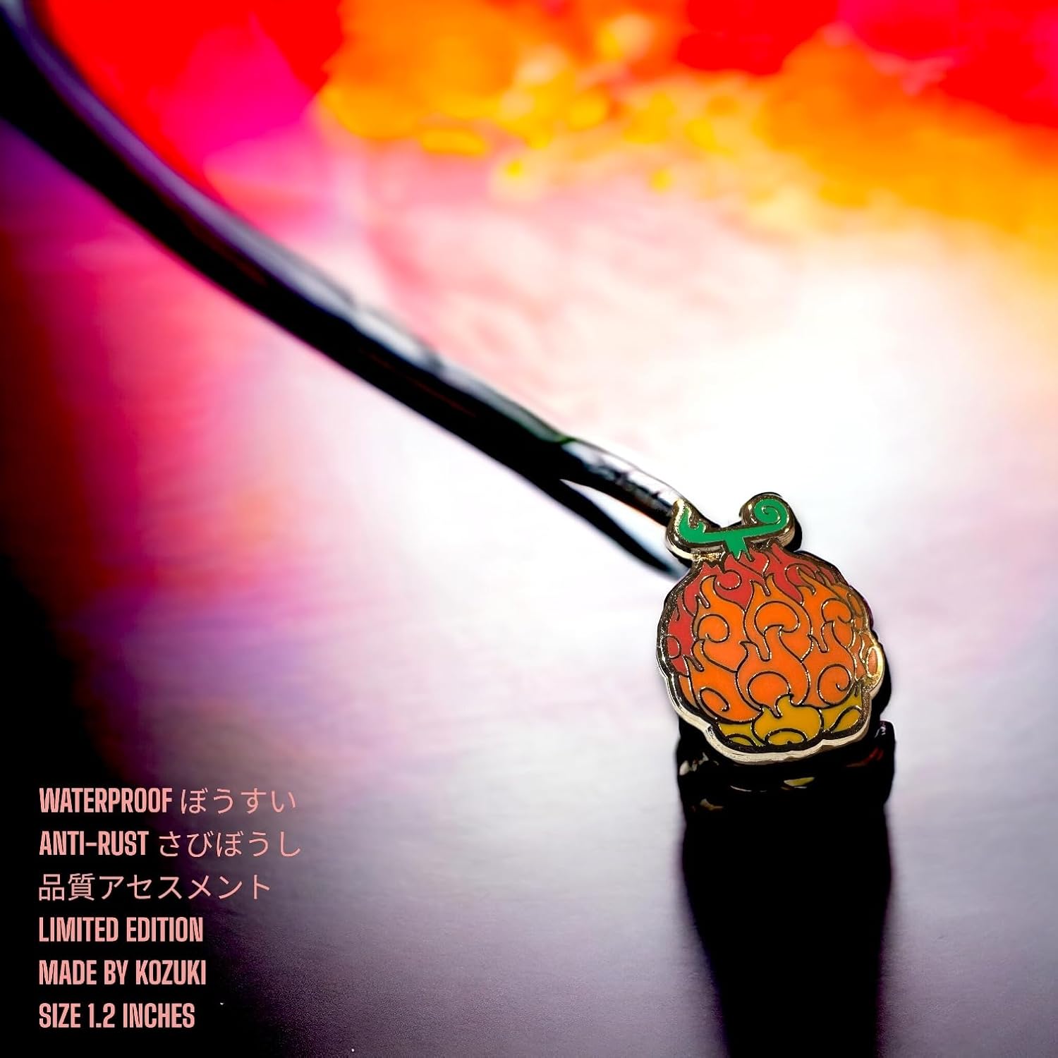 Devil Friut Pin one piece pin enamel Ace pins enamel devul fruit one piece merch devil fruit keychain devil fruit figure pin enamel devil fruit charm hard enamel anime pin collectible devil fruit gift devil fruit badge Enamel Pins and Brooches for Lapel Pin Backpack Bags Badge(FIREGOLD) image 3