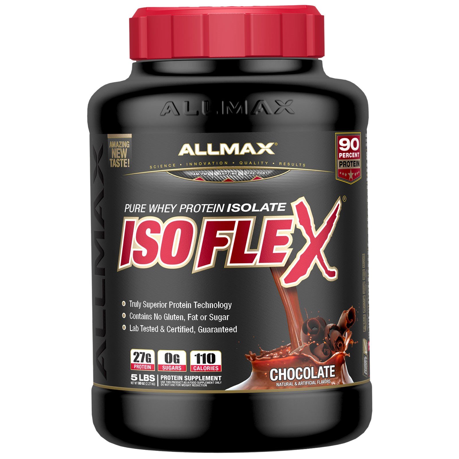 AllMax IsoFlex - Whey Protein Isolate Chocolate 5 lbs *F-S*