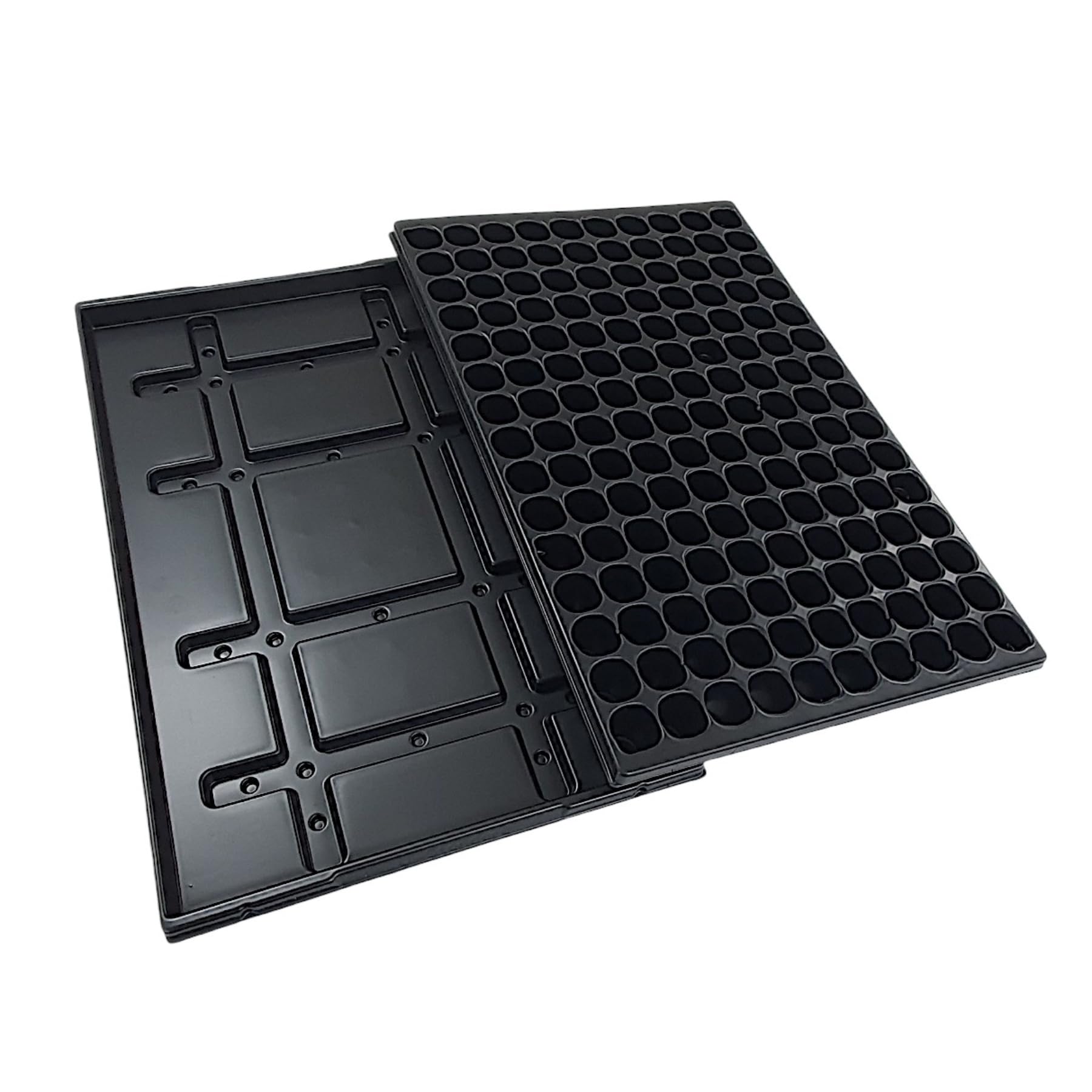 Alpha Thermotec Quickpot Stabile Anzuchtsplatte mit 150 Pflanzlöchern + Untersetzer QP-150R