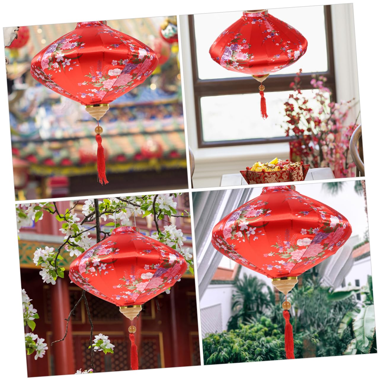 BESPORTBLE 2piezas Linterna Floral para Celebraciones De Año y Bodas Adorno Colgante De Exterior Decoración Diseño y Narcisos