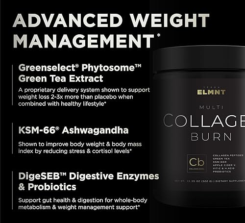 Miniatura 5 de Polvo de quemadura de colágeno súper para mujeres con ácido hialurónico, KSM66, vinagre de manzana C, probióticos, biotina, proteína de péptidos de