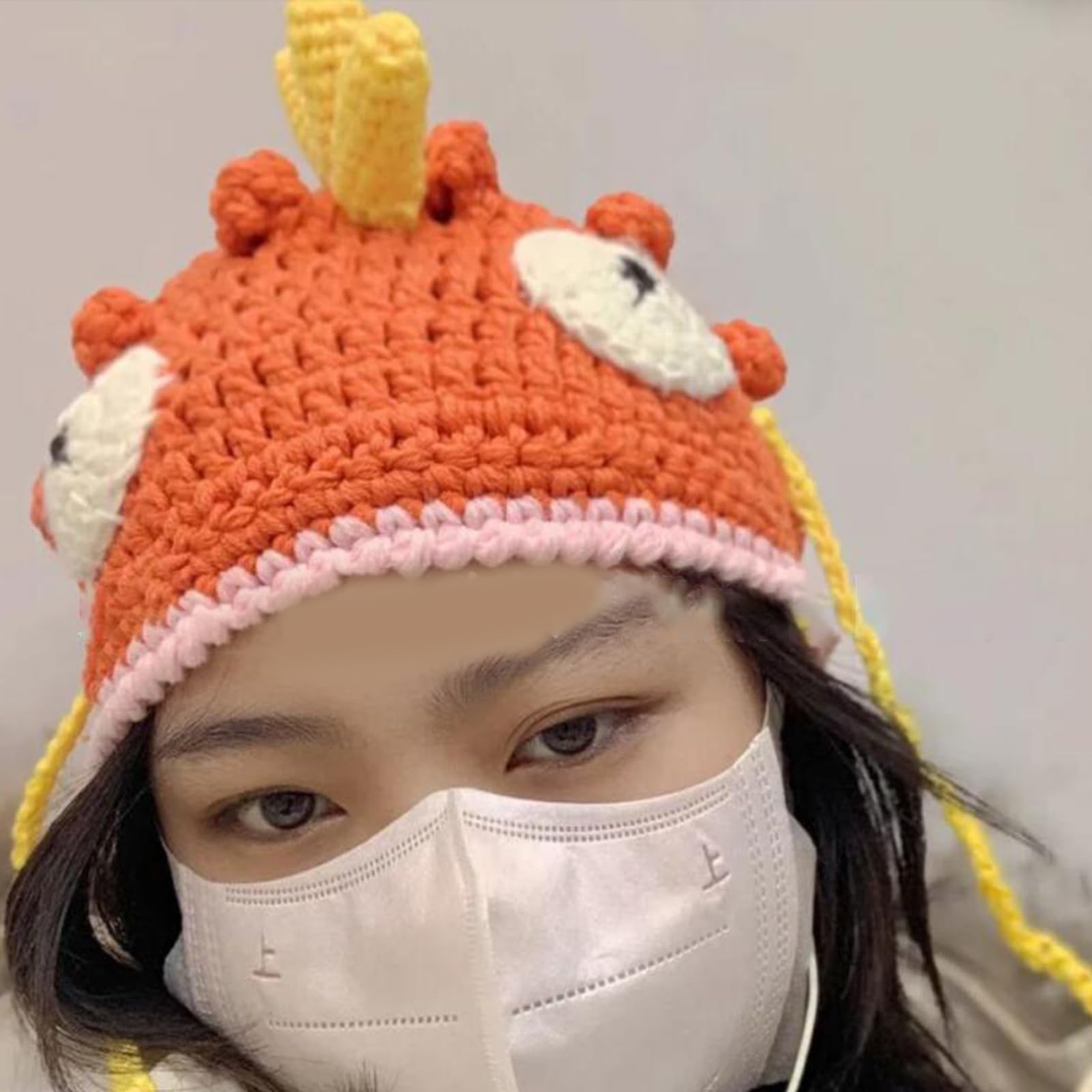 Ragazze Knit Hat Pasqua Photo Prop Carino Adorkable Costume Y2K stile fresco lavorato a maglia Pasqua Decorazione Cappelli per