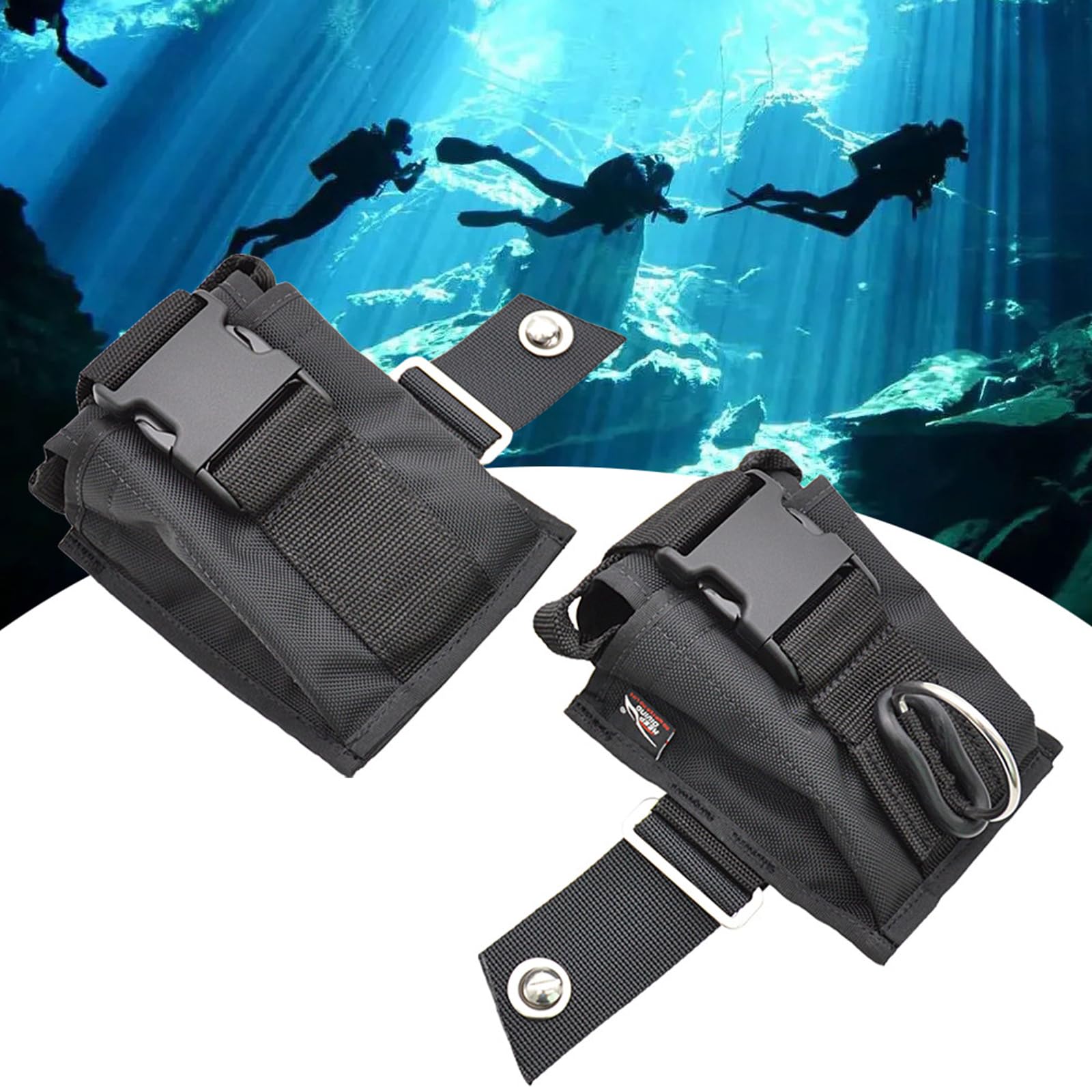 HEYZAKKA Diving Counter Weight Bag 3.6KG Diving Weight Belt Pouches Underwater Diving Weight Pouches Replacement Inner Pocket