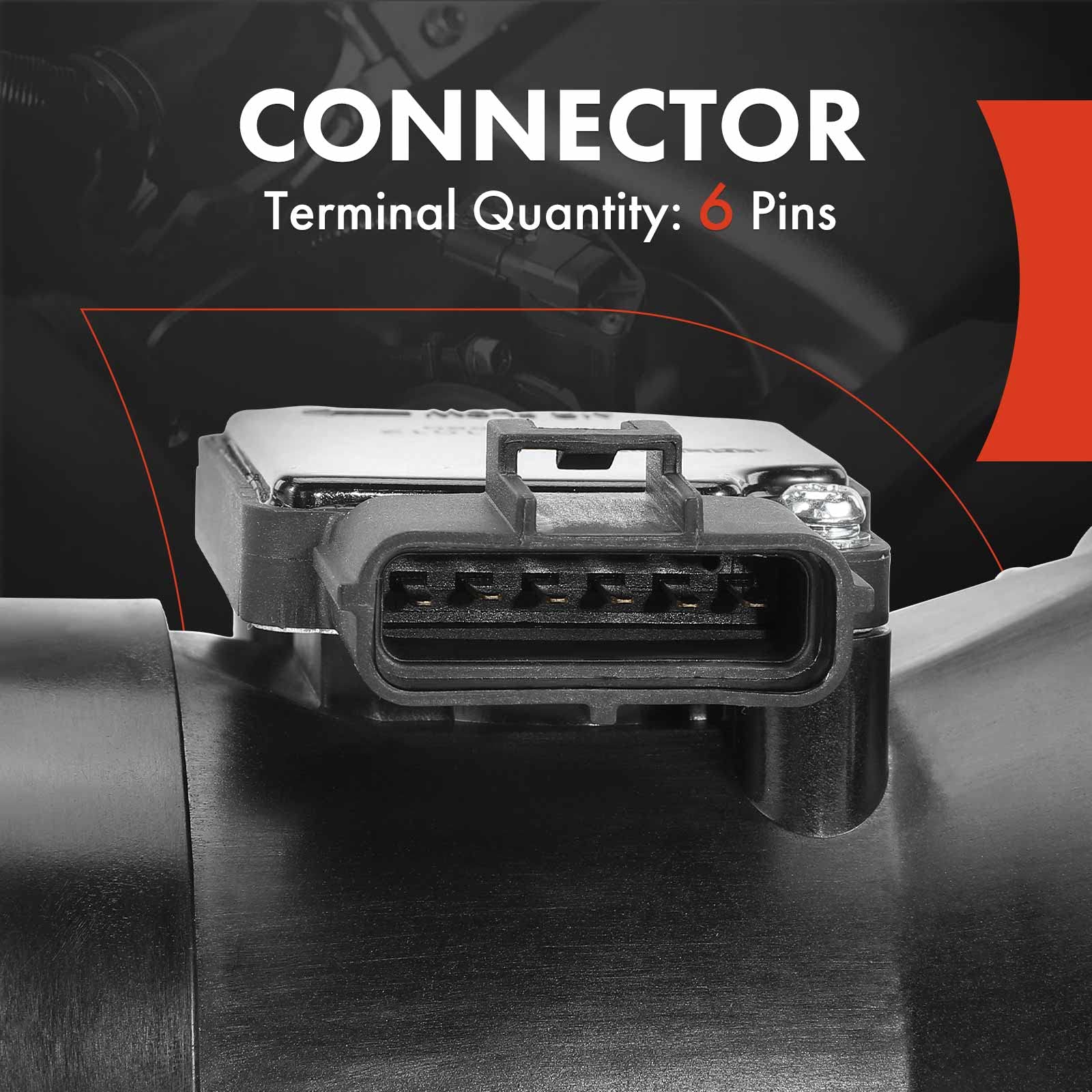 A-Premium Mass Air Flow Sensor Meter Assembly Compatible with Ford Explorer 2002-2005 & Lincoln Aviator 2003-2005 & Mercury Mountaineer 2002-2005 - 6 Pins, 8Cyl 4.6L - Replace # 1L2Z12B579AAA