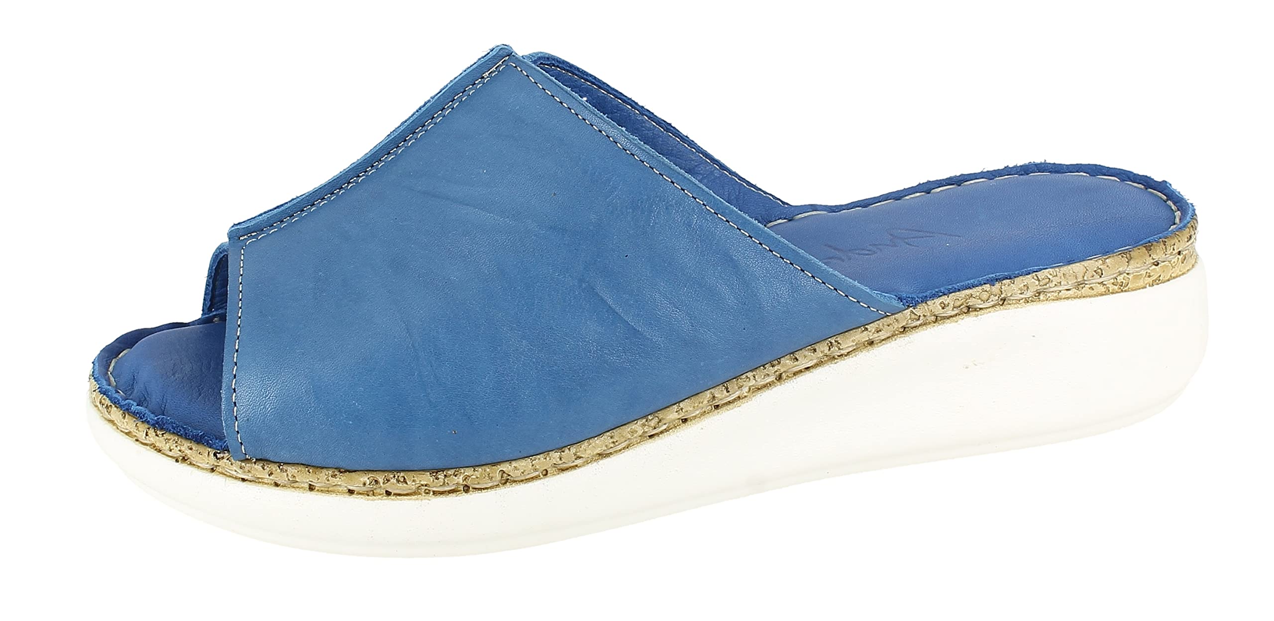 Andrea Conti Women's Mules, Cobalt, 3.5 UK