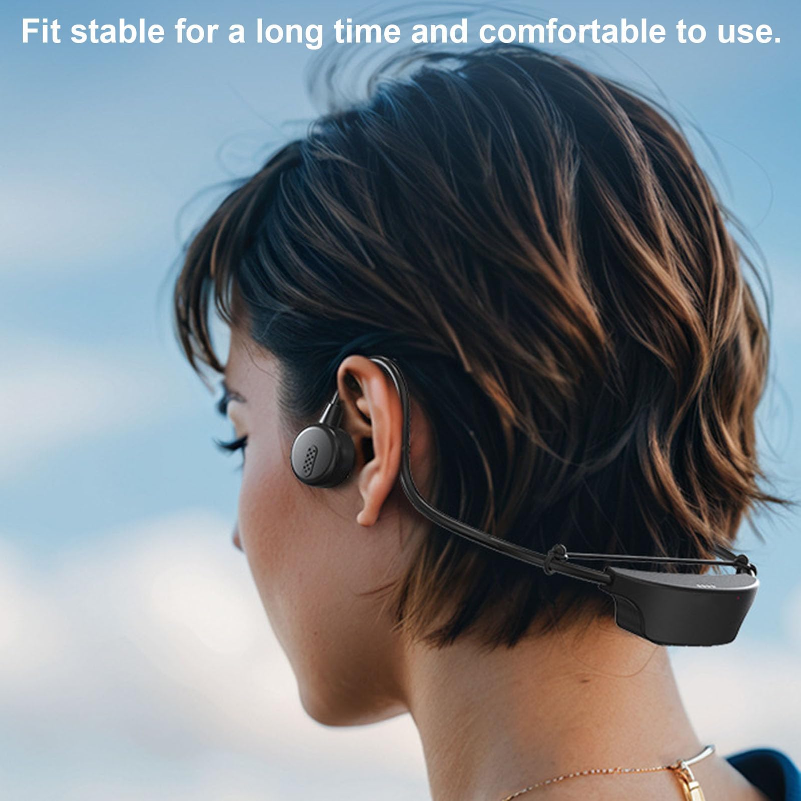Bluetooth 5.3 Słuchawki Przewodnictwa Kości IPX8 Water Water Proof - 16 GB MP3 Słuchawki Pływackie z 12H Playtime, Otwarte Słuchawki do Uszy do Basenu/okrążenia, Nurkowanie, (BLACK)