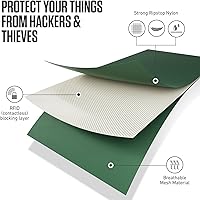 Vista 21 de Venture 4th bolsa de cuello de viaje con traba RFID, gris), V4-01-NP-GR