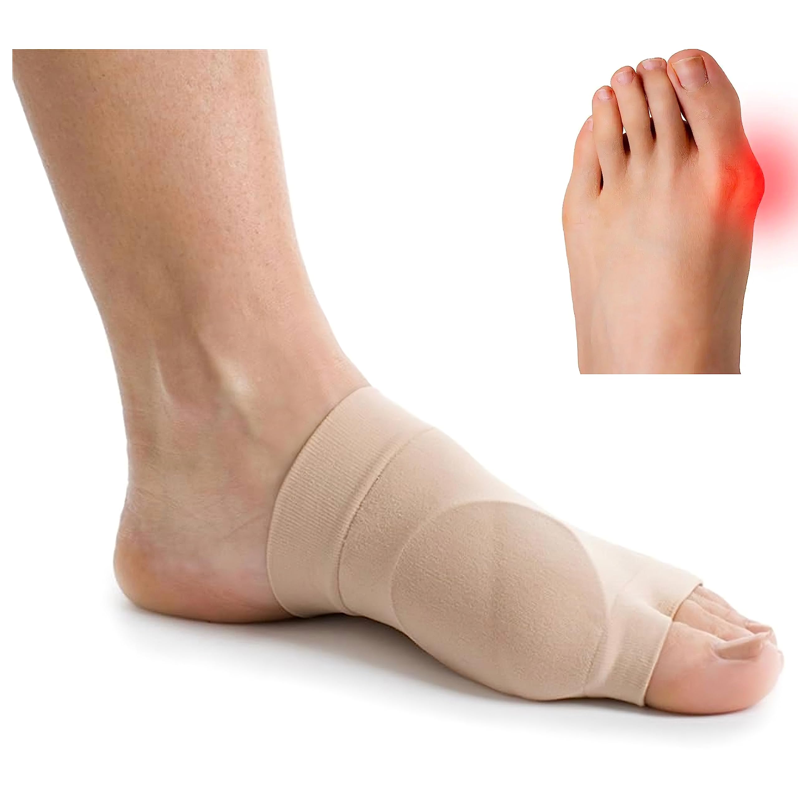 Algeos Bunion Relief and Full Bunion Protector | Single Device | Relieves Big Toe Pain and Rubbing | Manufactured in the USA |