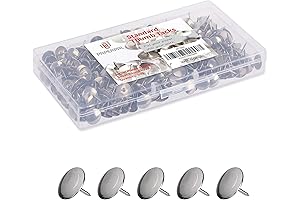 Standard Metal Thumbtacks for Cork Boards, Posters, and Bulletin Boards