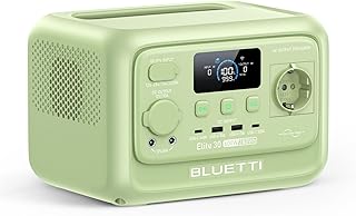 Autonomie camping & van BLUETTI Générateur Électrique Portable Elite 30 V2(Vert Pré), Batterie Nomade LiFePO4 288W